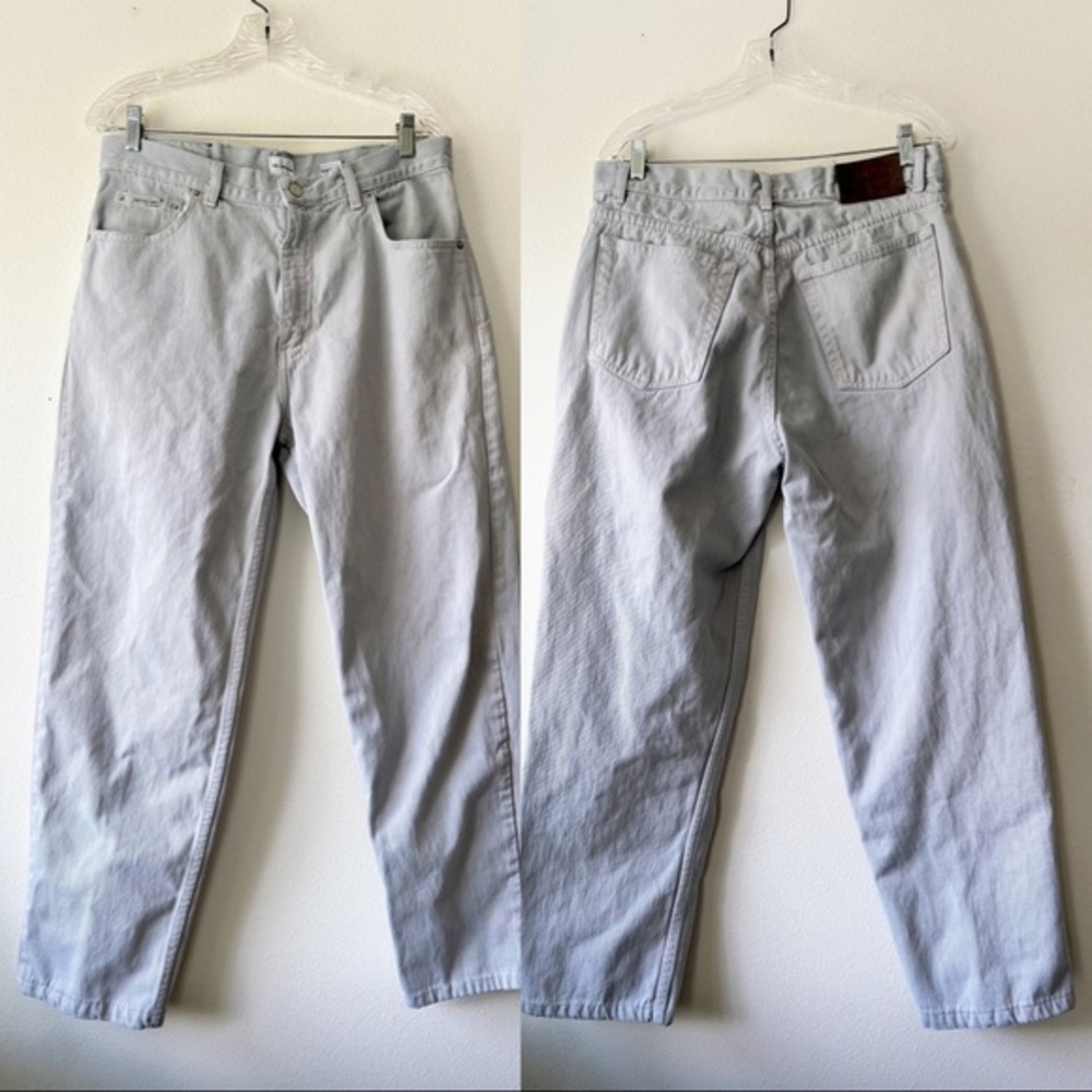 Vintage 90’s Calvin Klein‎ mens light gray straight fit jeans 33x28